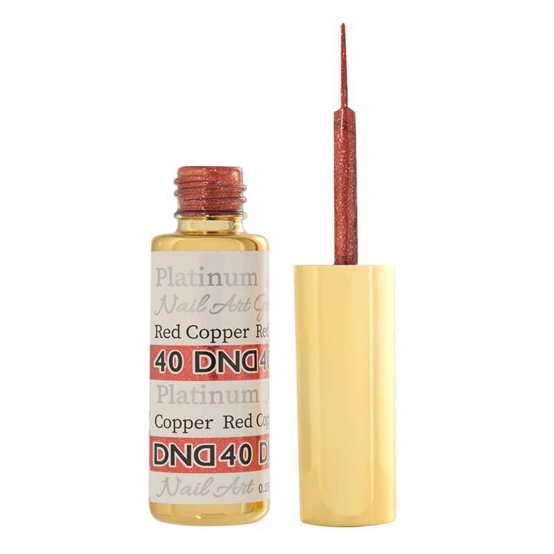 DND40 - Platinum Red Copper Gel Art Liner