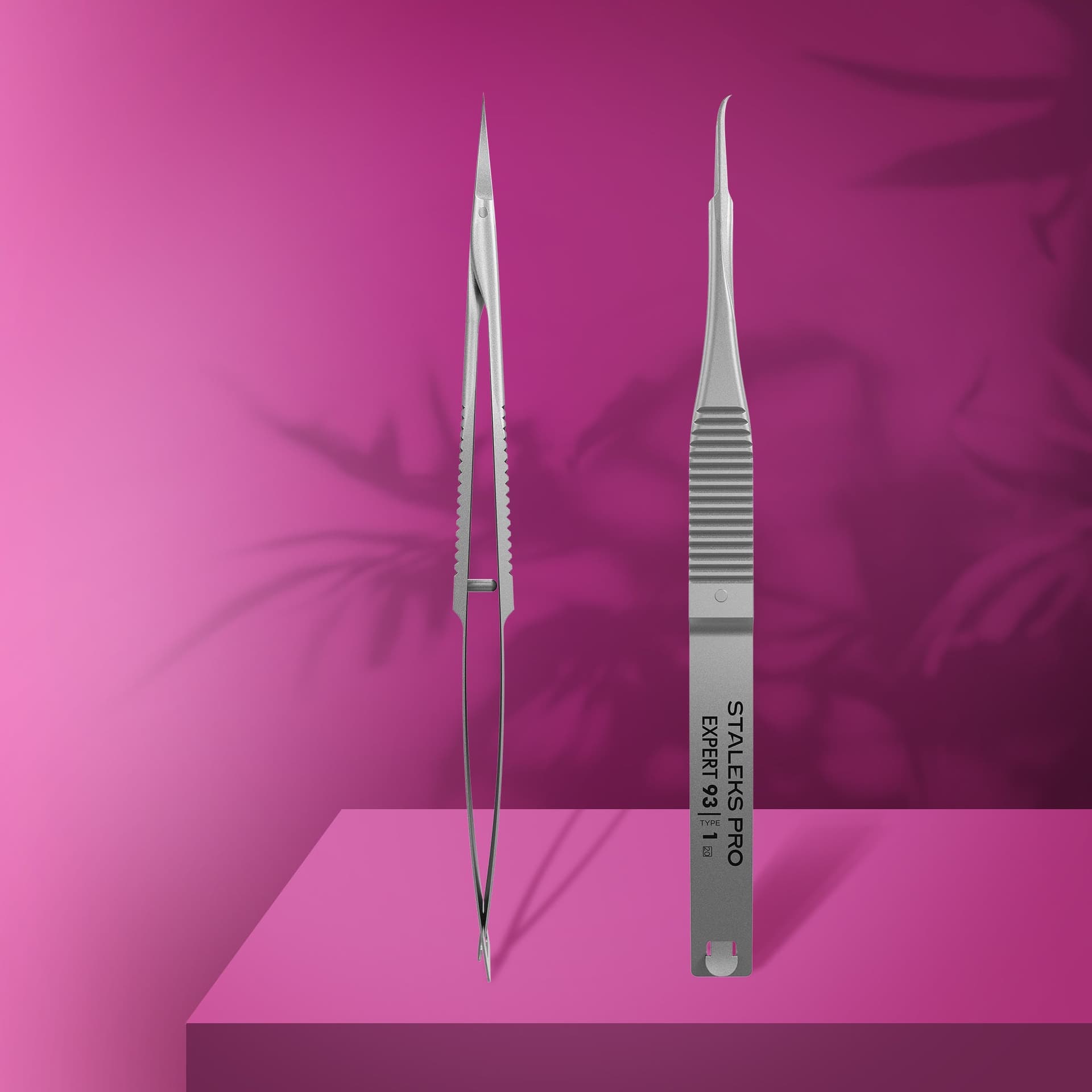 STALEKS Professional cuticle micro scissors with hook EXPERT 93 TYPE 1